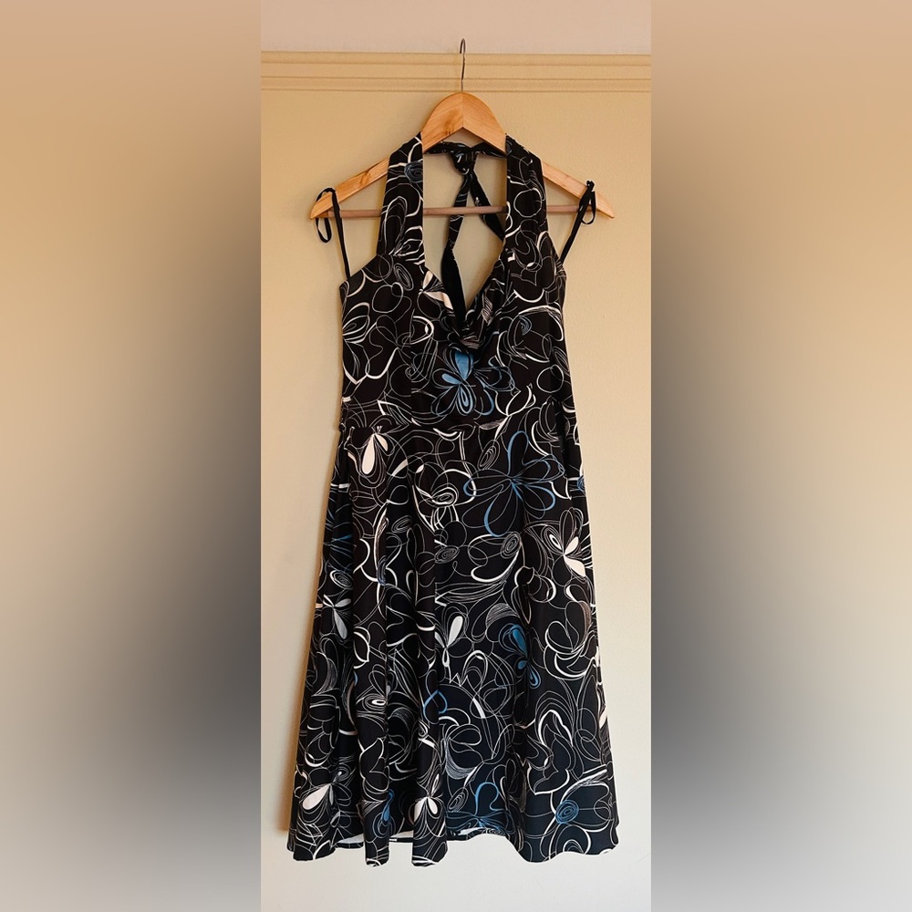 K. Studio A-line Halter Dress